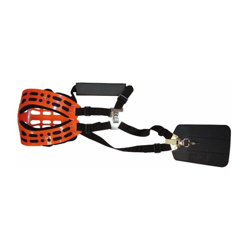 Reinforced professional harness with quick release