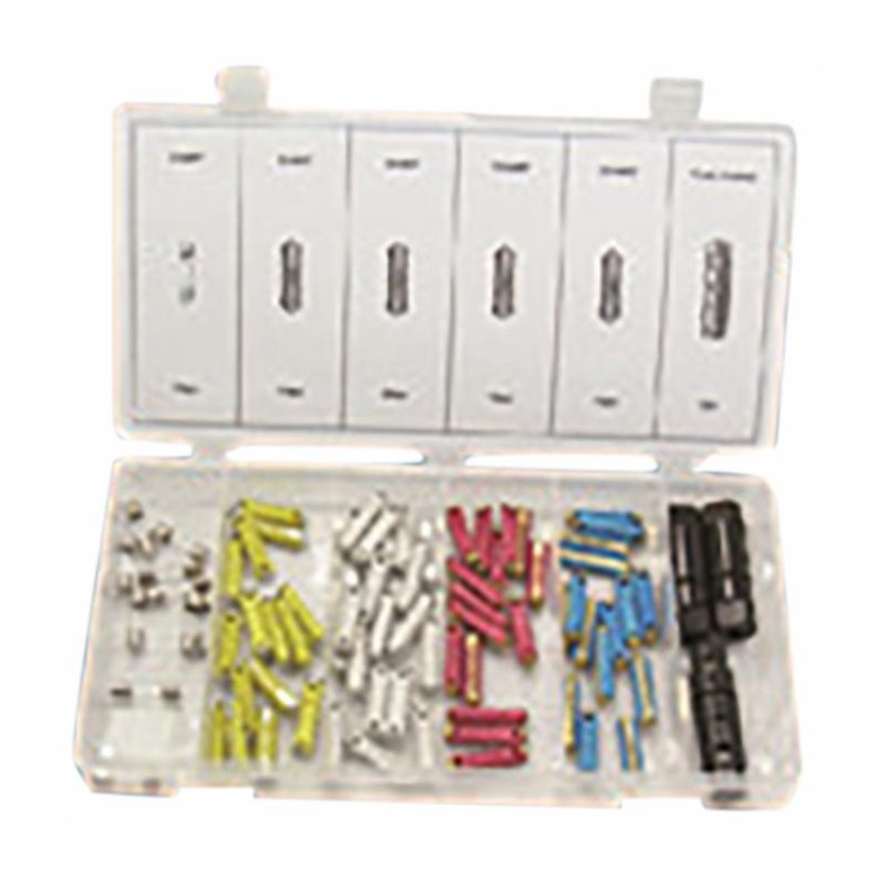 Box of 75 car fuses with slats + 3 fuse holders