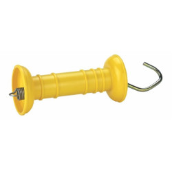 Yellow plastic barrier handle