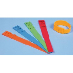Marking bracelet with red clip