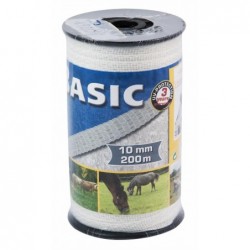 White fence tape 10 mm 200 m