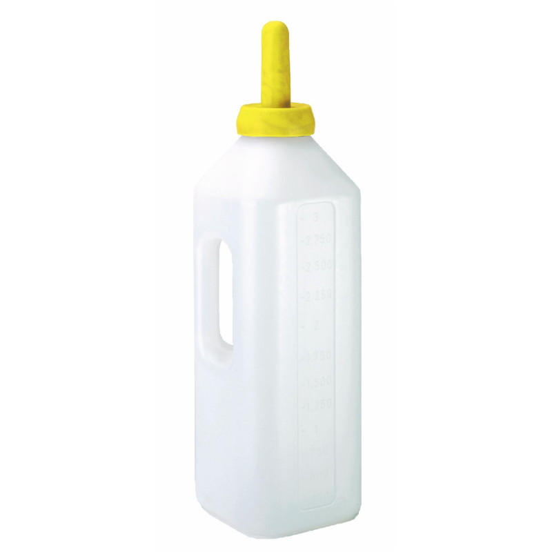 Graduated calf feeding bottle 3 L with handle