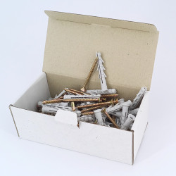 Box of 50 Nylon Polyamide plugs with 8x60mm screws