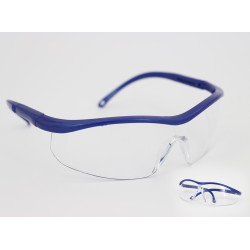 Flex Blue anti-fog and anti-scratch safety goggles