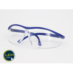 Flex Blue anti-fog and anti-scratch safety goggles