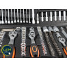 PRO 219-piece tool case with socket and ratchet set
