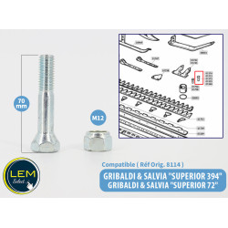 Conical bolt GS 8114 compatible with Gribaldi & Salvia superior 72 and 394