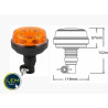 8 LED flashing beacon - IP66 - Flexible rod attachment - 12/24V
