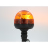 Atena series LED flashing light 12-24v flexible base with rod mounting