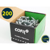 Box of 200 Placo metal expansion plugs with 4x32 mm screws