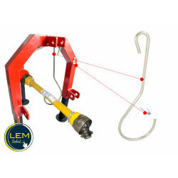 Tractor universal joint support hook kit