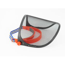 Adjustable protective screen visor with sun visor