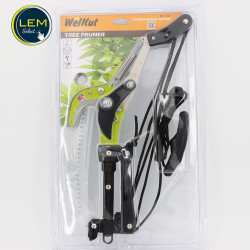 Multiplexed pruning shear with handleless pruning saw