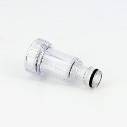 Water inlet filter quick connector for high-pressure cleaners