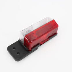 Clear/red halogen clearance light with rubber support