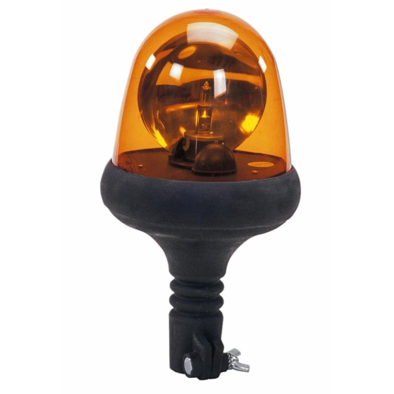 Orange flashing light Flex series 12 V flexible rod mount