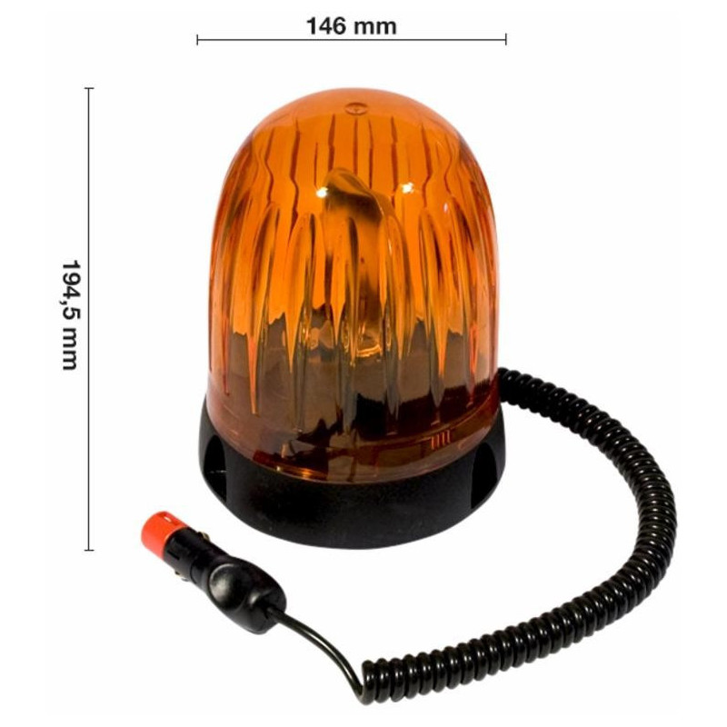 Cripto series 24 V beacon with magnetic base and cigar lighter