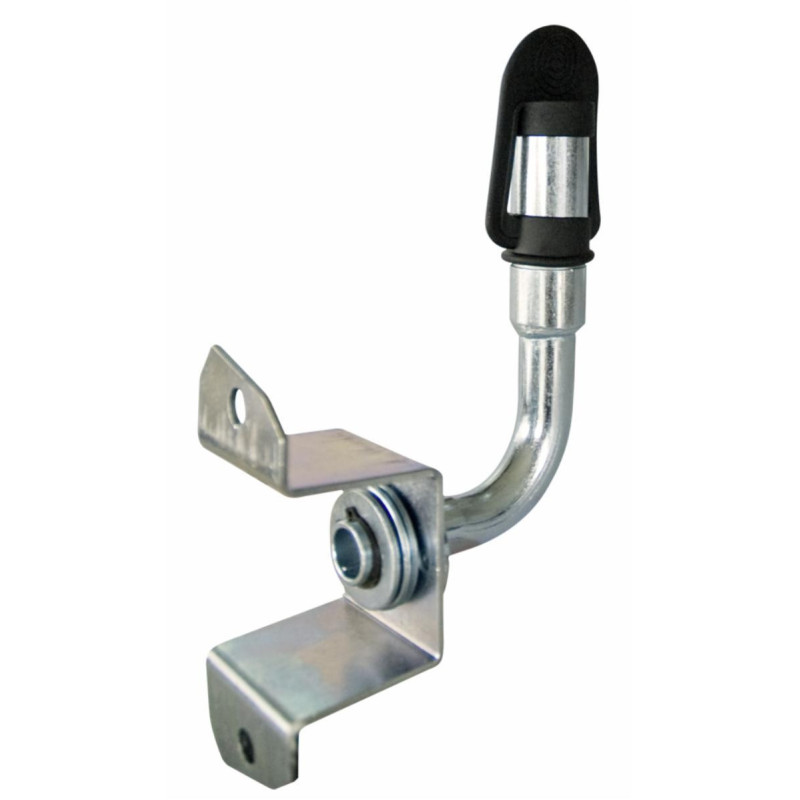 Tiltable flashing light support with central flange