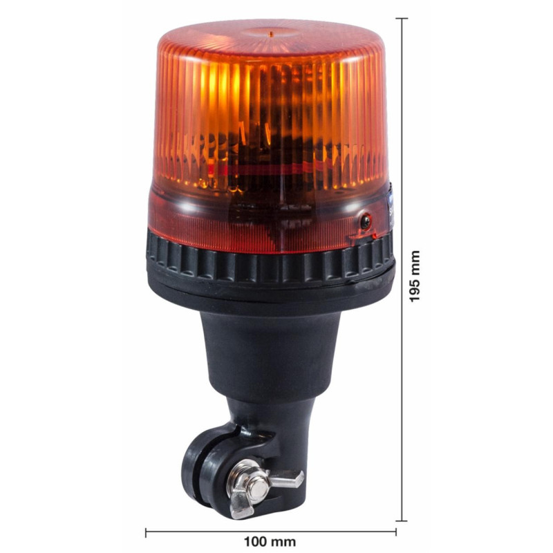 Skylar 12 V series beacon with flexible base and rod mount