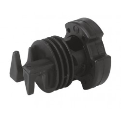 Screw lock insulator for metal and PVC posts
