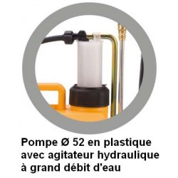 Professional knapsack sprayer 15 L Volpi plastic pump