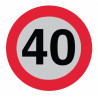 Disque adhésif ø 200 limitation de vitesse 40 km/h